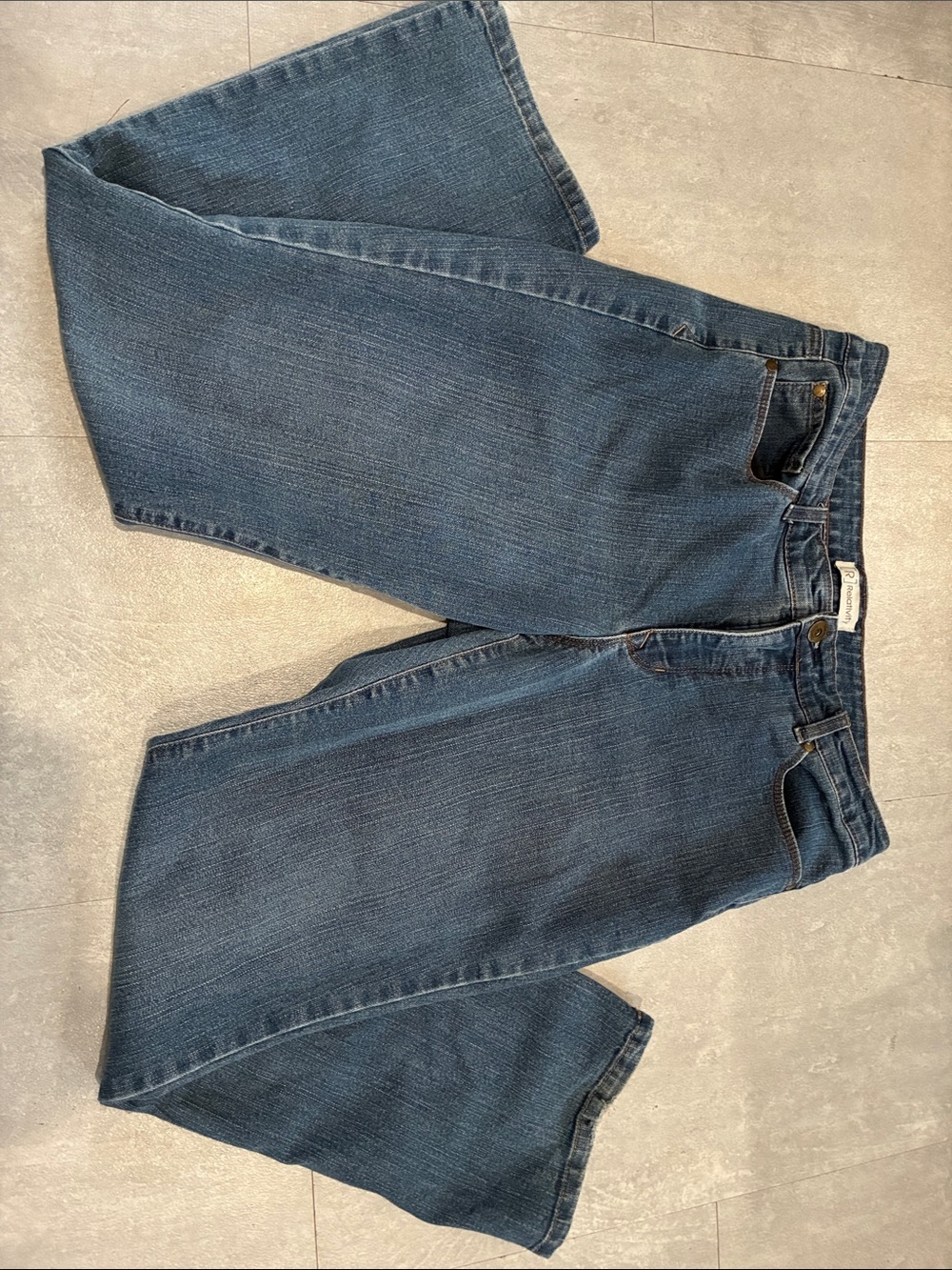 Relativity Straight Leg Jeans in Dark Blue Denim